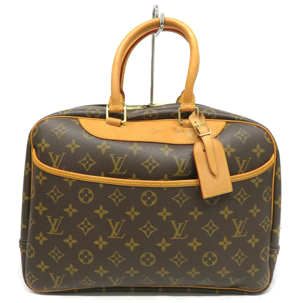 Louis Vuitton Deauville handbag monogram canvas brown leather